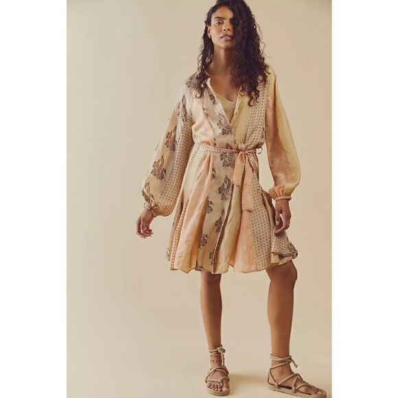 Free People X Mes Demoiselles Paquerette Dress Size 12 - Picture 1 of 7